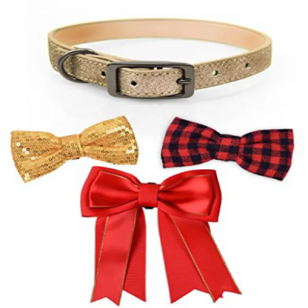 Bow Arrow Dog Collar Slides Flower Accessories for Dog Collars 활 화살 개 목걸이 슬라이드 개 목걸이를위한 꽃 액세서리, 1