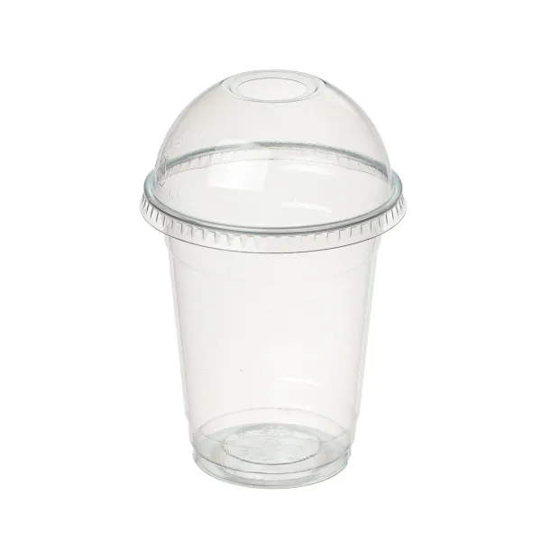 커피촌 92파이 PET컵 14oz + 돔뚜껑, 100개, 1세트