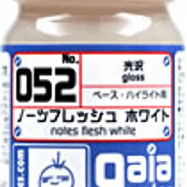 [TP605마켓](gaia_052) 노츠 후레쉬 화이트 15ml 프라모델 도료 간담프라모델 건프라 락카+[포장훼손]+[반품불가], ★옵션확인하세요!!!선택안함