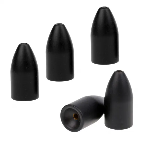 FWT무게 저음 싱커 7.2g 5pcs 검정을 내리고 어업 구리 합금