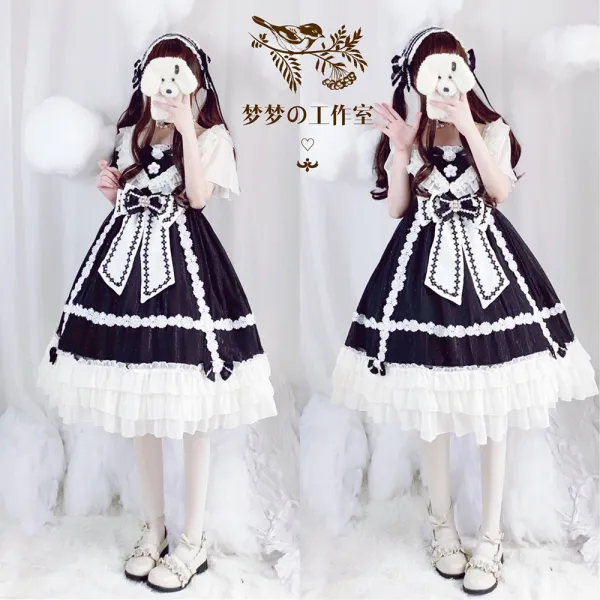 오리지널제작 정판 극 블랙 의 브룬 LOLITA 클래식 화혼함 타입 OP