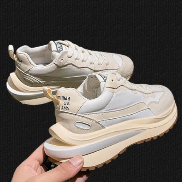 표시나 SACAI 베이퍼와플 SAIL 프리미엄 라인 여성 어글리슈즈 키높이 운동화