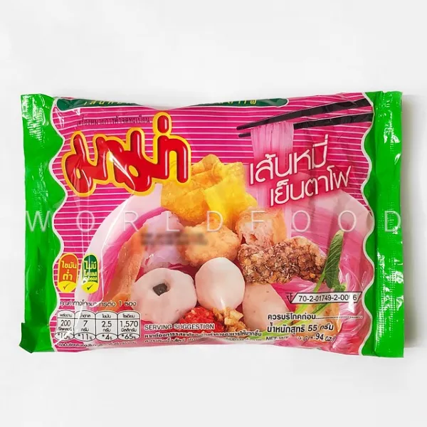 월드푸드 태국 라면 마마 옌타포 라이스 버미셀리 55g, 1개