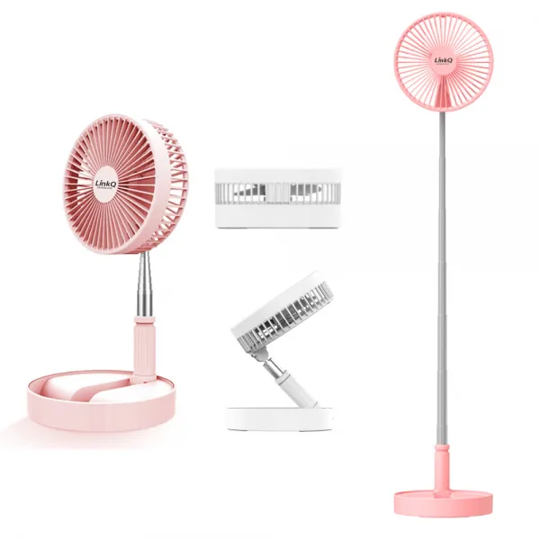 링크큐 포터블 매직팬 휴대용 선풍기 탁상용 6인치 DC모터, 로즈핑크, ADYSS-P9
