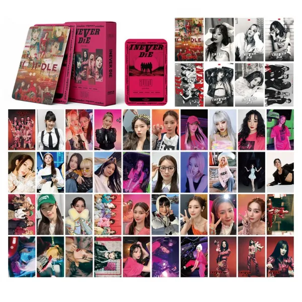 (G)I-DLE(여자)아이들 포카굿즈 I NEVER DIE 아이네버다이 톰보이 정규앨범1집 굿즈 양면포토카드 54장