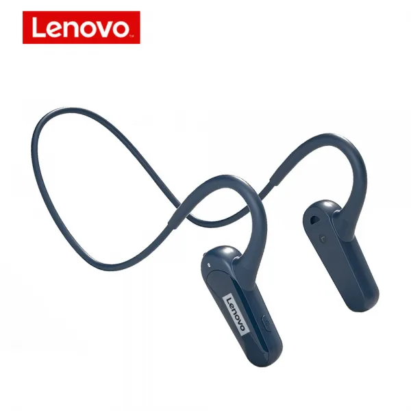 Lenovo-XE06 무선 헤드폰 에어 컨덕션 이어폰 마이크 포함 스포츠 이어폰 저지연 BT5.0 칩 몰입형 음, 01 파란