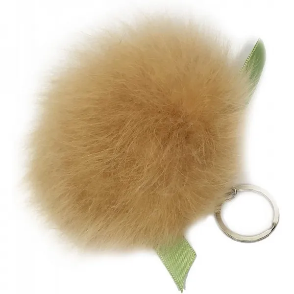 Alpaca의 놀라운 자연 창조물-INCA Brands Real Alpaca Fur Pom Pom Keychain-Women 's Bag or Purse Charms / Luxury Key Cha