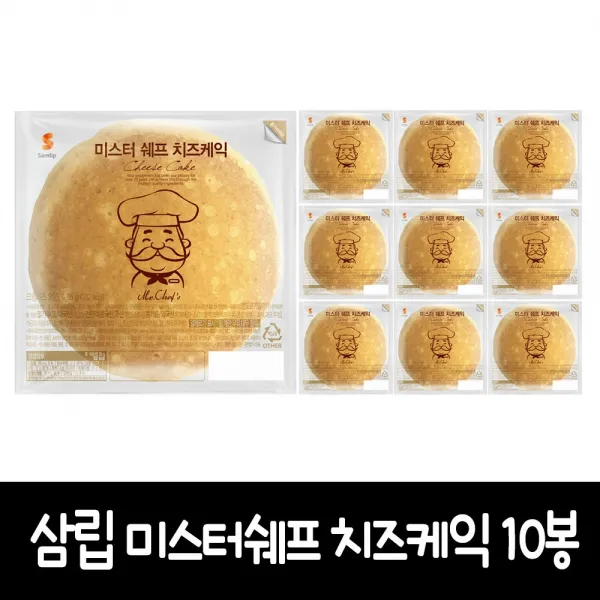 삼립 미스터쉐프 치즈케익, 10봉, 95g