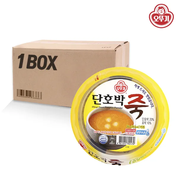 오뚜기 단호박죽 285g(12개) 대용량 식자재 간편식, EB73_단호박죽 285g(12개)