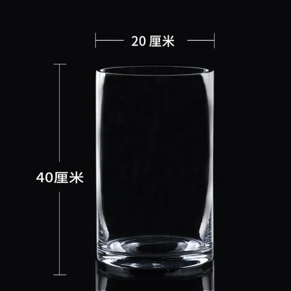 화병 화병 특대호 착지 꽃병 유리 투명 물장사 부귀죽 장미 백합 꽂기-12179, 옵션14