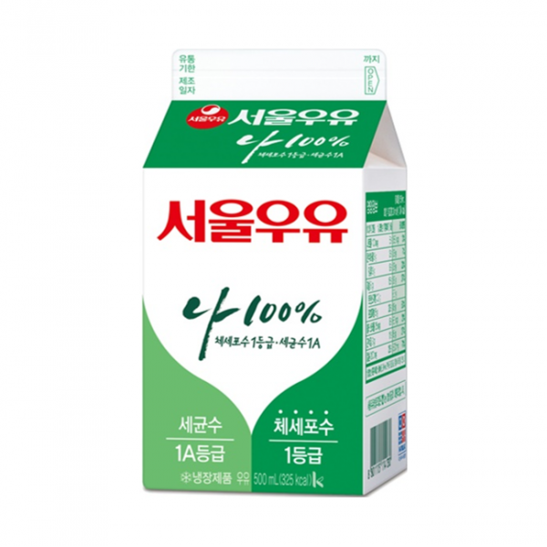서울우유 500ml, 1개