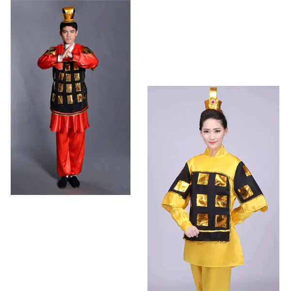 사극의상 진나라 병마 병사 전투복 2종택1