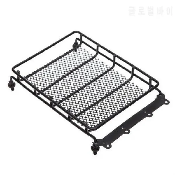 HSP RC 모델 자동차 차량을위한 검은 금속 지붕 수화물 선반 탑화물 운반선
