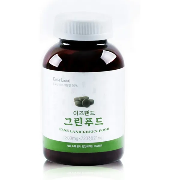 EaseLand GreenFood 말꼬리 실리카 보충제 720 타블렛 216g (7.71oz) 미네랄 모발 피부 손톱 지원 식품 지원, 단일상품, 단일상품
