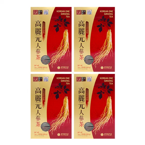 고려원 인삼차 3g x 100포, 4개