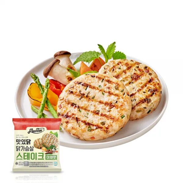 맛있닭 닭가슴살 스테이크 야채맛, 50팩
