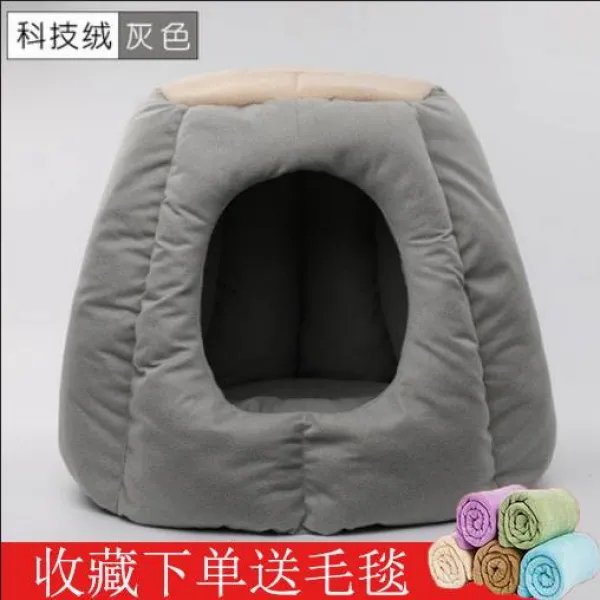 사계절 통용 평판형 몽골 보온 애완동물 펫 강아지집, 둥우리 - 융 과학 기술이다 -라이트