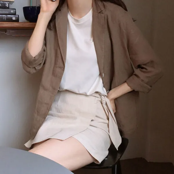 가바바 여성 자켓 캐주얼한 얇아서 시원하다 핏이 살아있는 데이트룩 여름 자켓 G37894 +상품권 무료증정