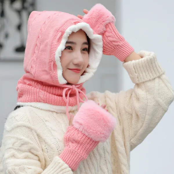 방한가 솜모자 외조모자 한판마차 자행차 안면보온기행 모토카등반 백합여행 후드 동천 털모자 후양여사 라일리 일체형 핑크.(2624)