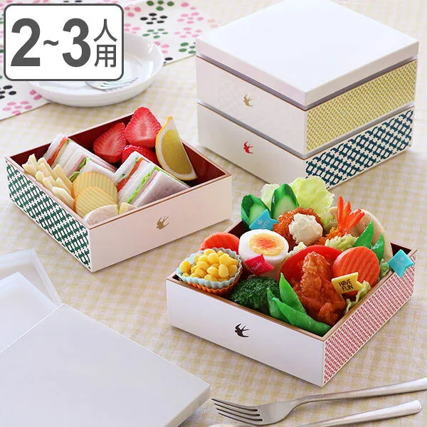 무 거 운 상자 제비 더 블 캡 처 1600 ml (무 거 운 배달 상자 일본 제 야외 식 2 층 패 밀리 도시락 상자 도시락 상자 도시락 상자 정월 2 단 제비 와 손잡이 2 ~ 3 명), 1개, 상세설명참조 상품 문의는 상품 문의란에 적어주세요