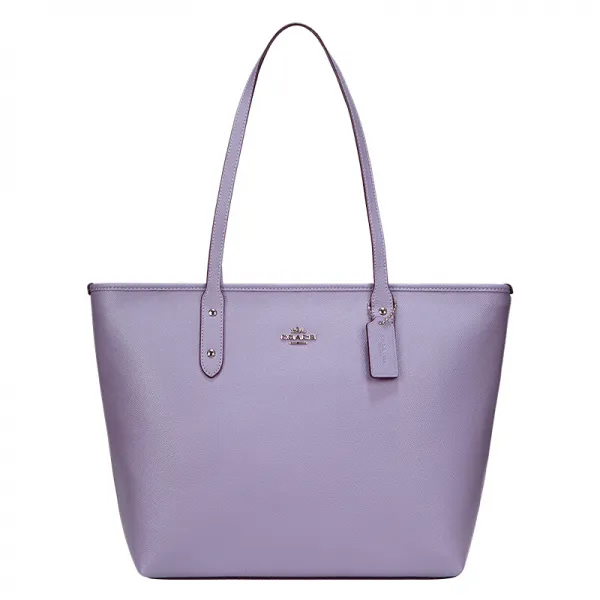 COACH 코 지 사치품 여사 연보라색 가죽 숄 더 백 F58846 SVLL
