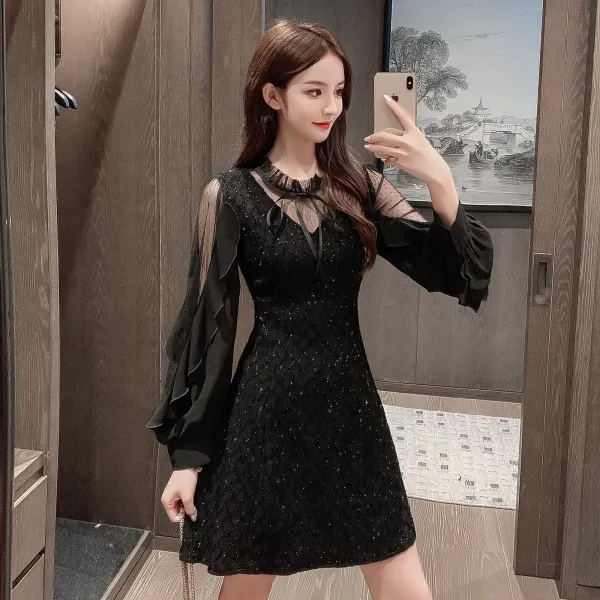긴팔 쉬폰 롱원피스 Chiffondress No.769