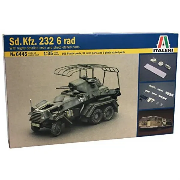 타미야 이탈레리 시리즈 No.24 1/35 독일 6 돌아가 장갑차 Sd.Kfz.231 플라모델 37024, 색 = Sd.Kfz.232 6 돌아가 기갑 무선자 (내부 인테리어 파트부)