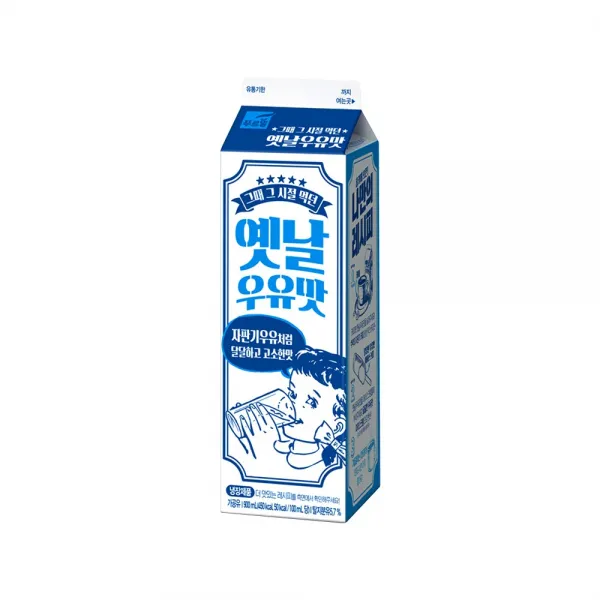 푸르밀 그때 그시절 먹던 옛날 우유맛 900ml, 4개