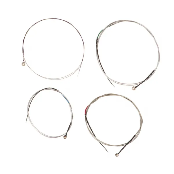 ZLD 4pcs 합금 중핵 E A D G 4/4 3/4 크기 바이올린 끈 공 끝은 세트를 대체합니다, 모델명