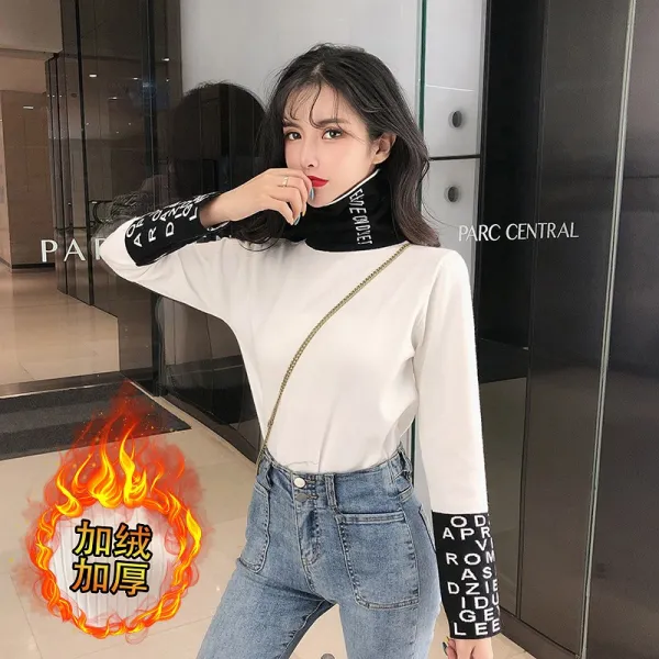 초록무역 겨울신상 유니크룩 캐주얼룩 레터링 하이넥 니트