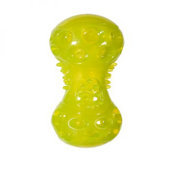 Chase 'n Chomp Durable TRP Squeaking Dumbbell Dog Toy Large Chase 'n Chomp 내구성 TRP 끽소리 아령 개 장난감 대형, 1