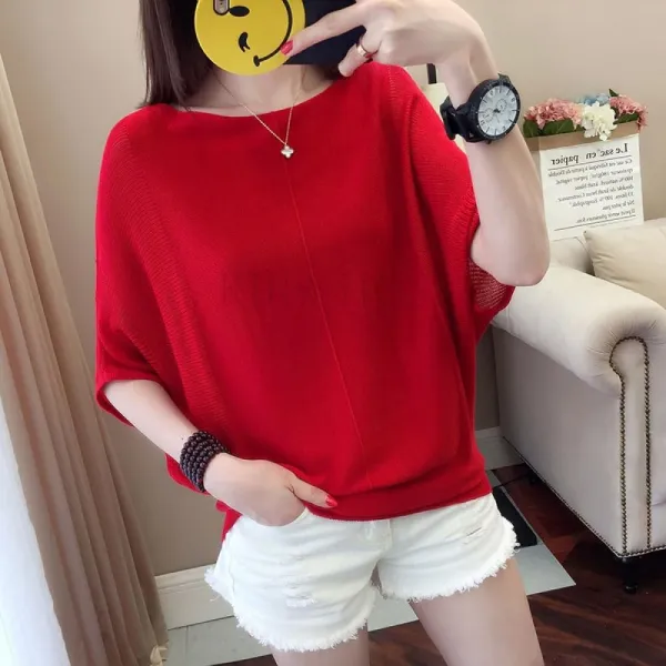 Kirahosi 명품스타일 가오리 여성 아이스 니트티셔츠 15호 + 스마트스트랩 증정 Cnnqffh