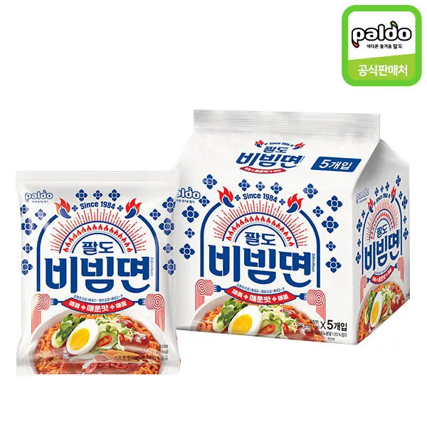 팔도 비빔면 매운맛 / 130g X 40봉 상세 설명 참조