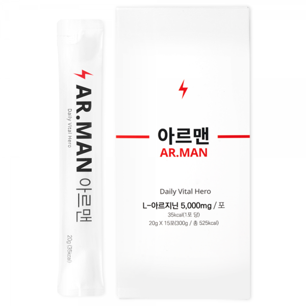 웰릿 아르맨 5000mg 고함량 아르기닌, 15포, 1박스