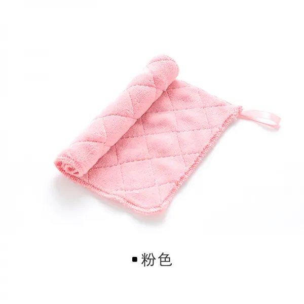 물을 빨아들인 두꺼운 걸레 닦기 테이블 바닥 가구 주방 청소포 아니 점유 설거지 천, 핑크