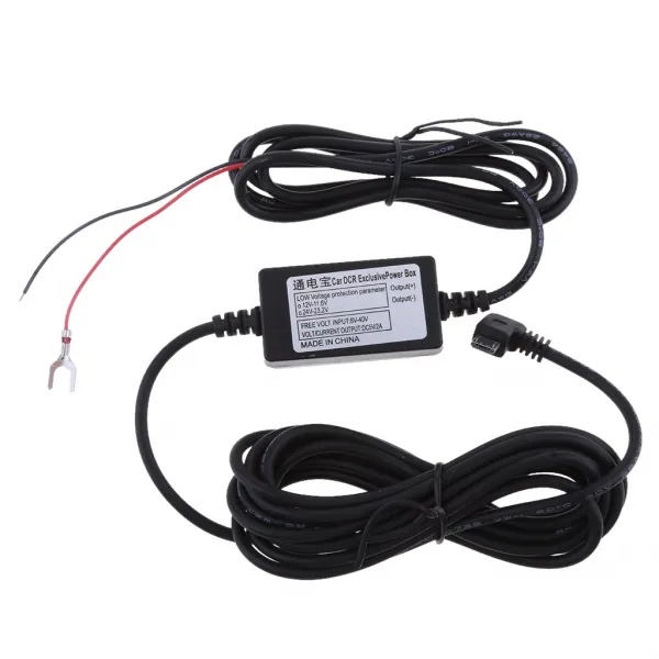 Zeyuan 자동차 마이크로 DVI 충전기 대시 캠 어댑터에 대 한 마이크로 USB 전용 전원 상자를 왼쪽 차 DVR 독점적 인 접합기, 모델명