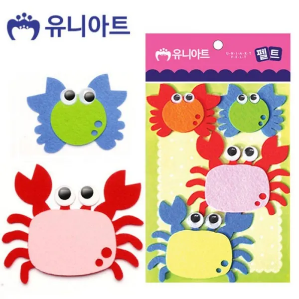 펠트 3500 게 4pcs 100x85mm P0000CNU 유아미술 공작