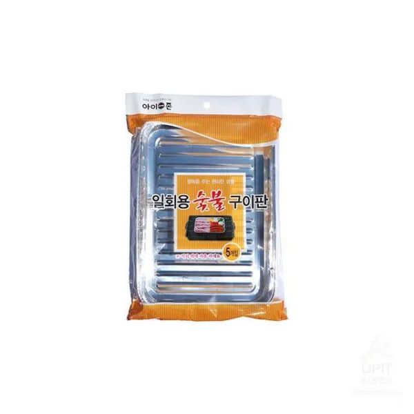 XBG739072[더캬도] 일성 일회용 숯불구이판 5개입 _0368, 1, 1
