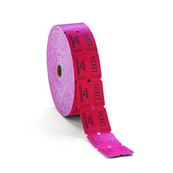PM Company 59003 Consecutively Numbered Double Ticket Roll Red (Roll of 2 000) PM Company 59003 연속적, 1