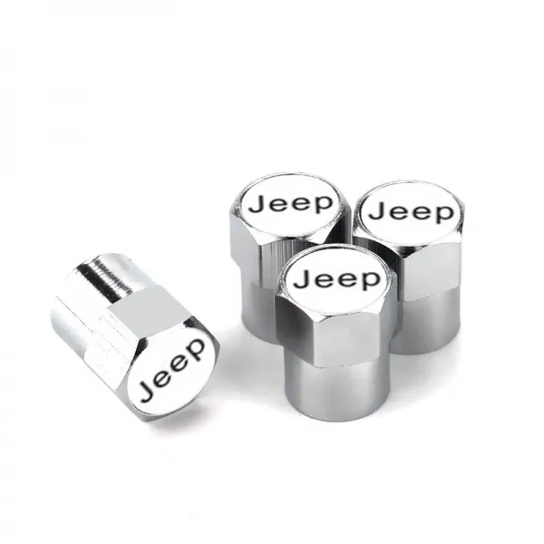 킹덤코리아 적용 Jeep 지프 그랜드 체노키 의협심이 강함 나침반 몰이꾼 반들 공기밸브 Jeep 에어캡 실버 4톨 화이트 표