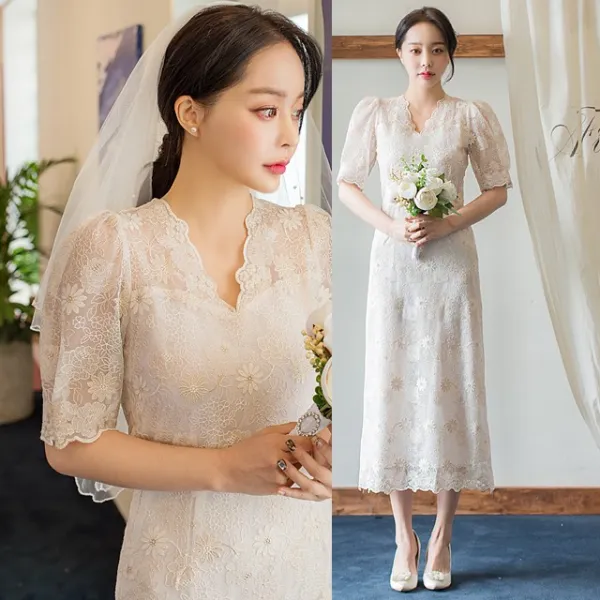 스웨드블랑 셀프웨딩드레스 오비크골드자수드레스 빈티지 돌잔치원피스