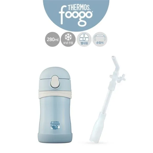 푸고 유아용 빨대컵 TKFB 280S +리필빨대 블루, 해당없음, one color/푸고기획제품24