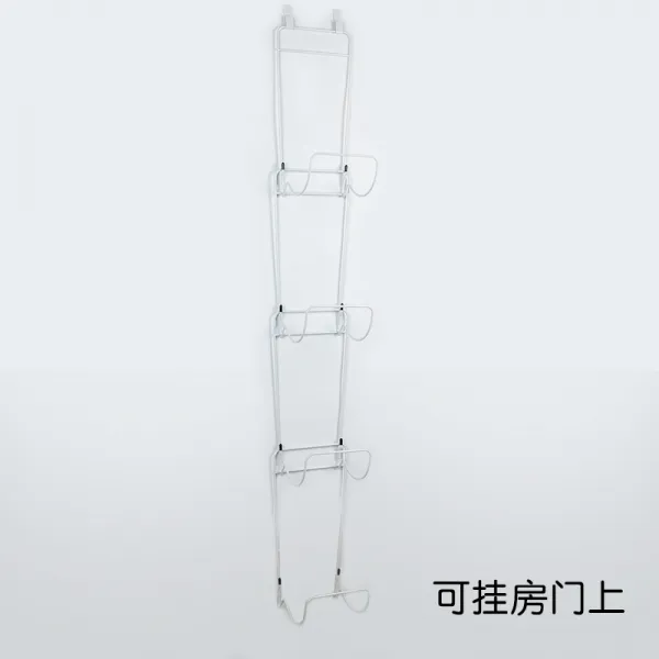 가방걸이 캐비닛 문뒤 다층 벽걸이 수납 고리구멍 침실 간이수납장 가정용 문입구 걸이가방 문, T05-높이추가 화이트 4단(문하생 뒤걸이 후크), 기본
