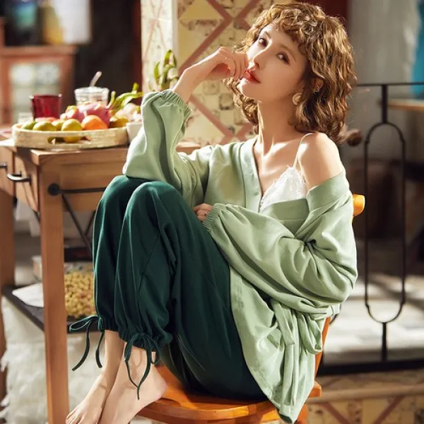 샤워가운 목욕 순희 잠옷 여 춘추 순면 긴팔 일계 기모노 여름, 일선 거물급 공장 엄선(물건 촬영), 옵션5