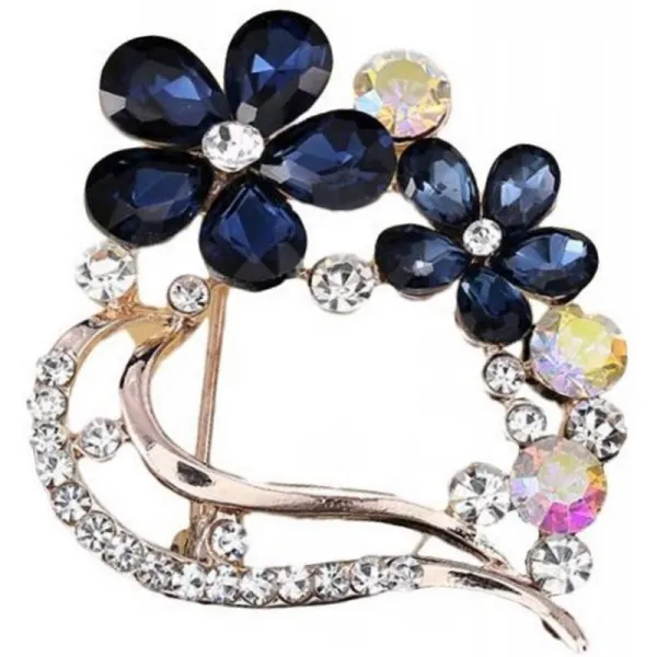 jewelry rise 브로치 반짝 하트 꽃 라인 석 꽃 파티 결혼식 음악 감상회 손잡이 왕관 큰