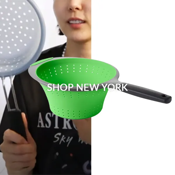 OXO GOOD GRIPS SILICONE COLLAPSIBLE STRAINER, green