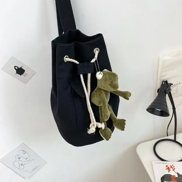 굿씽찰리 숄더크로스백 숄더겸크로스백 힙색 여성 드랜드 대용량 스타일리쉬 트렌드 스드가방 캐쥬얼 캔버스 개성