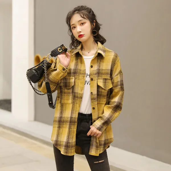 셔츠트렌디핏 컴포트긴소매년 봄싱글러플