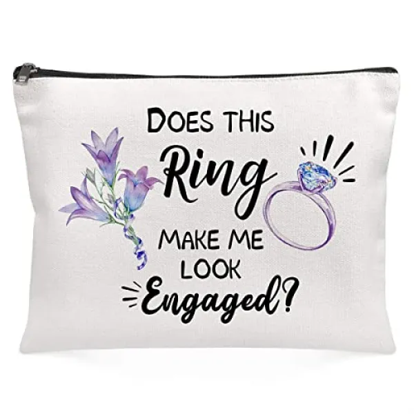 Eom 메이크업 화장품 가방 이 반지가 나에게 일러 꺼 봐 화장품 여행 가방 동료 자매 친구 애 Make Me Look Engaged E049508sbqp8847