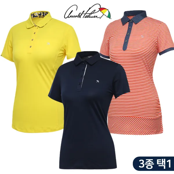 [아놀드파마] 썸머특가 여성 카라넥 반팔티셔츠 3종 택1/골프웨어_250866, 1번 ALM8KL08 핑크_PI